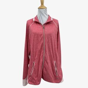 Sunice Jacket Womens XL Extra Large Coral White Esther SuperLiteFX Full Zip